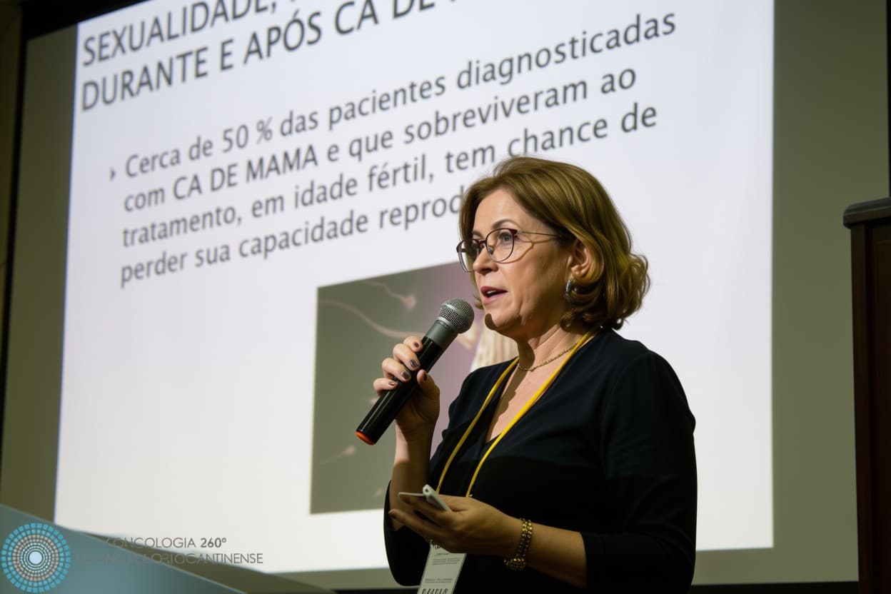 Dra. Ana Virginia Gama em palestra sobre sexualidade